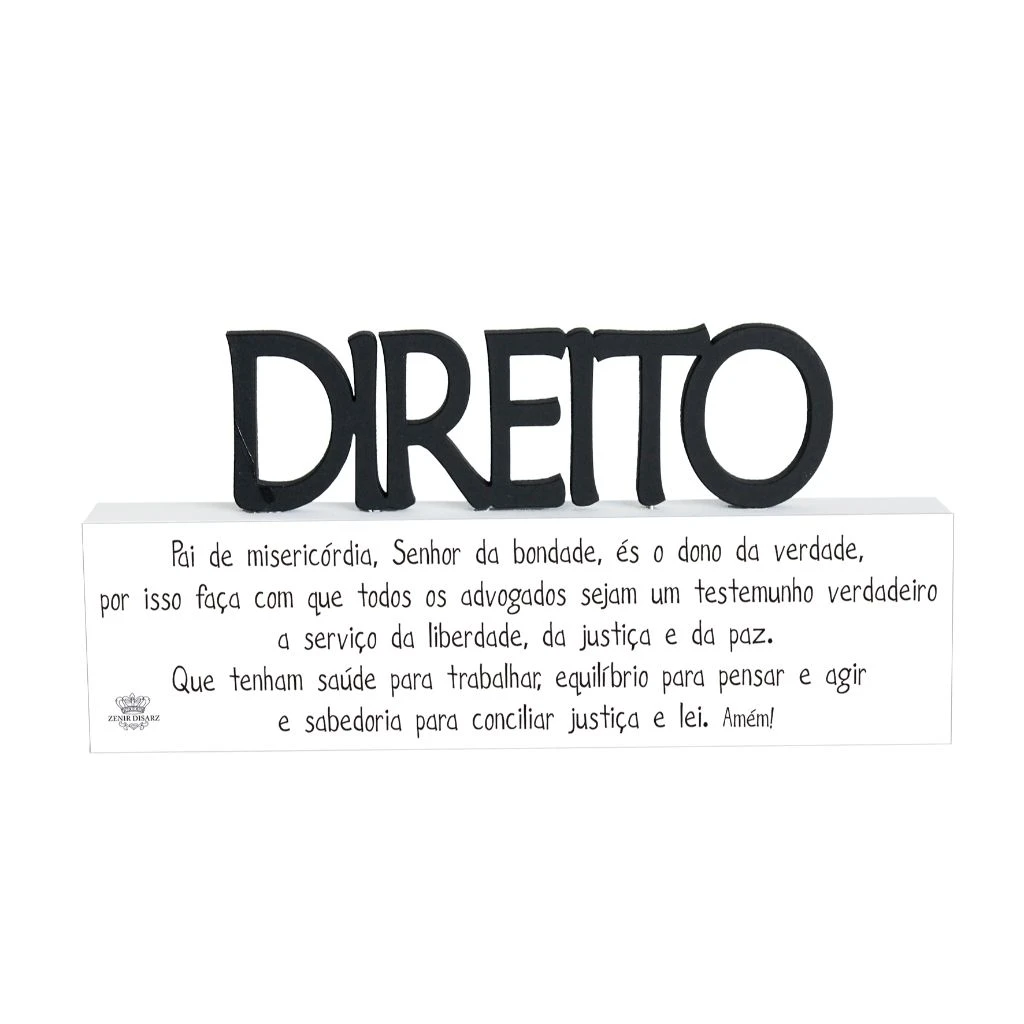 MADEIRINHA PROFISSÕES DIREITO 9X18,5