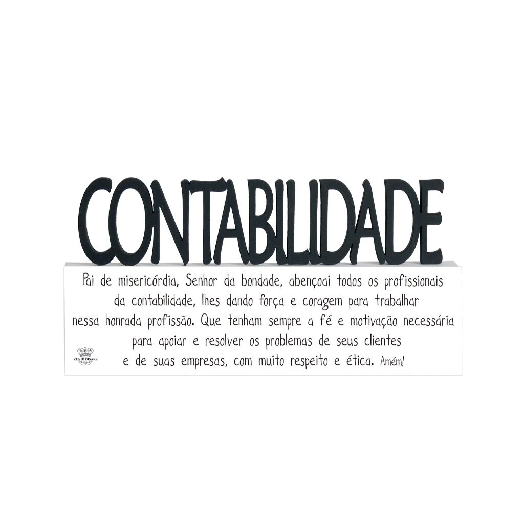 MADEIRINHA PROFISSÕES CONTABILIDADE 9X18,5