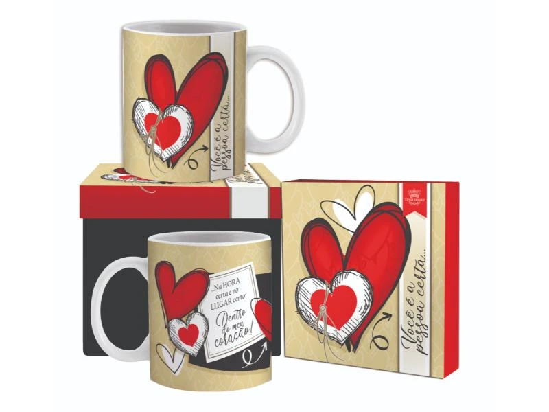 CANECA CERÂMICA VOCÊ É A PESSOA CERTA 