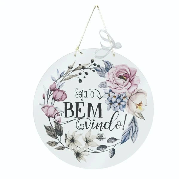 QUADRO SEJA O BEM-VINDO 25X25